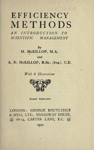 Efficiency methods