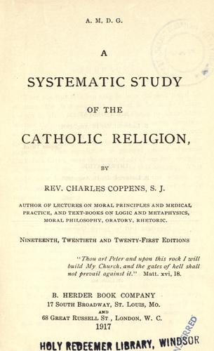A systematic study of the Catholic religion