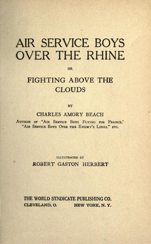 Air service boys over the Rhine