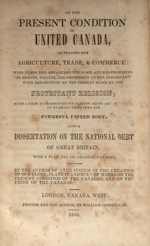 On the present condition of United Canada