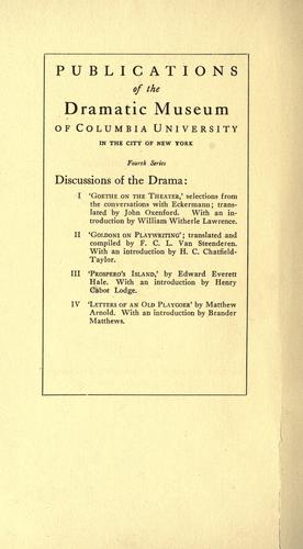 Goldoni on playwriting