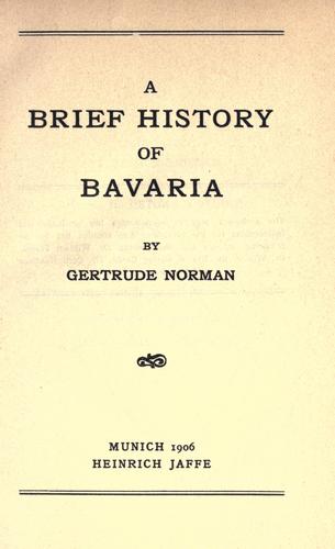 A brief history of Bavaria