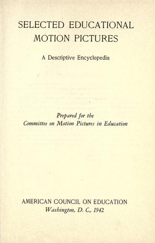 Selected educational motion pictures