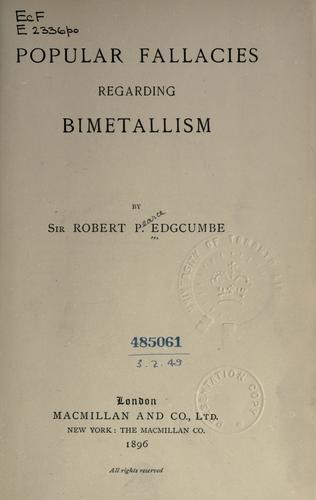 Popular fallacies regarding bimetallism