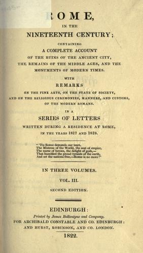Rome in the nineteenth century