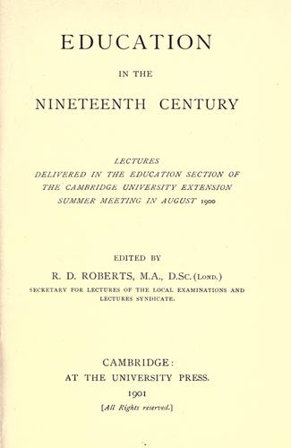 Education in the nineteenth century