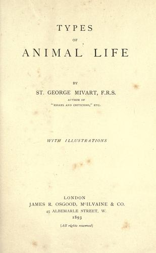 Types of animal life