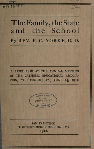 The family, the state and the school