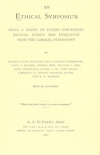 An ethical symposium