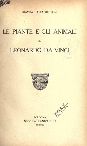 Le piante e gli animali in Leonardo da Vinci
