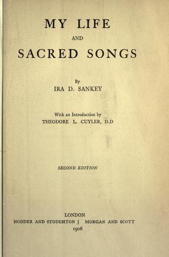 My life and sacred songs