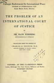 The problem of an international court of justice