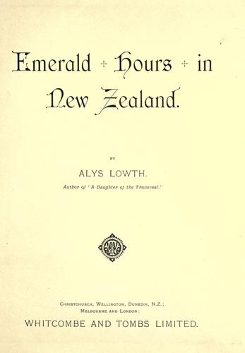 Emerald hours in New Zealand