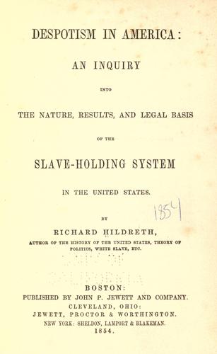 Despotism in America