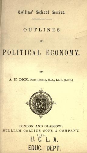Outlines of political economy
