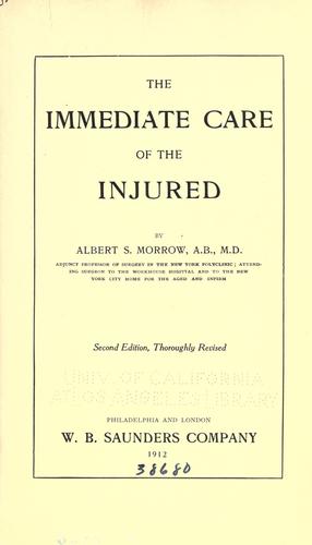 The immediate care of the injured