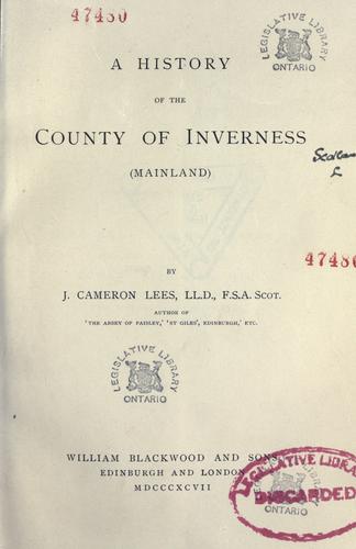 A history of the county of Inverness (Mainland)