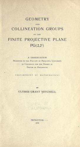 Geometry and collineation groups of the finite projective plane PG (2,2²) ..