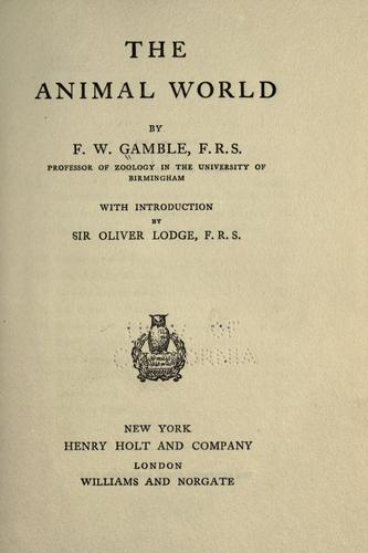 The animal world