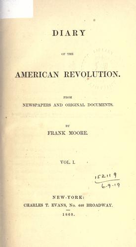 Diary of the American Revolution