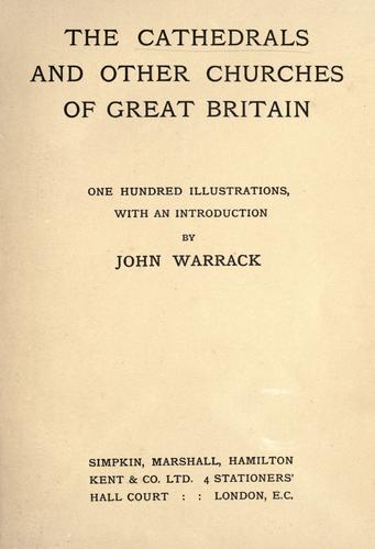 The cathedrals and other churches of Great Britain