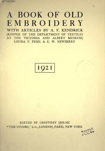 A book of old embroidery