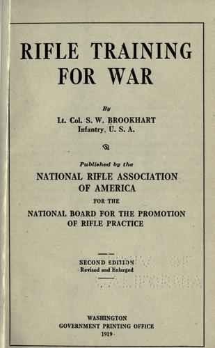 Rifle training for war