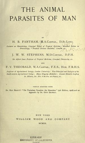 The animal parasites of man