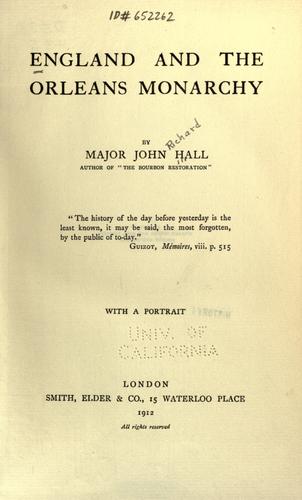 England and the Orleans monarchy