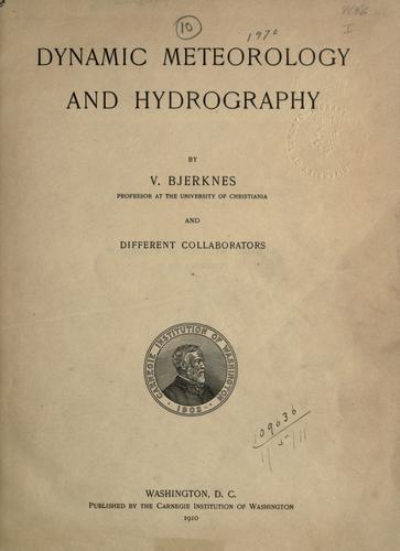 Dynamic meteorology and hydrography