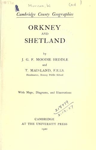 Orkney and Shetland