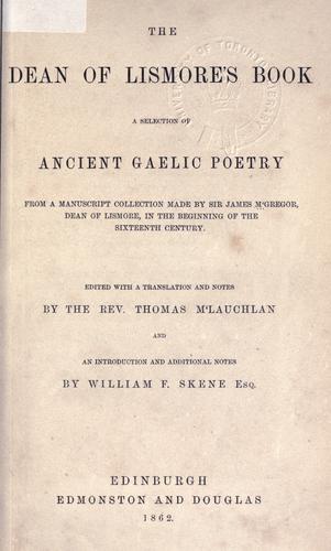 The Dean of Lismore's book