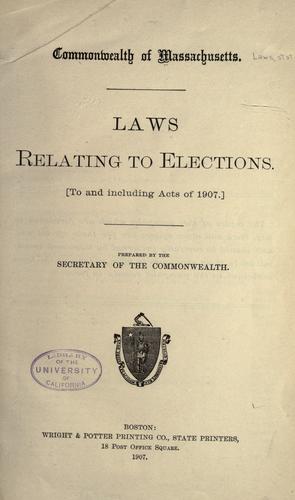 Laws relating to elections