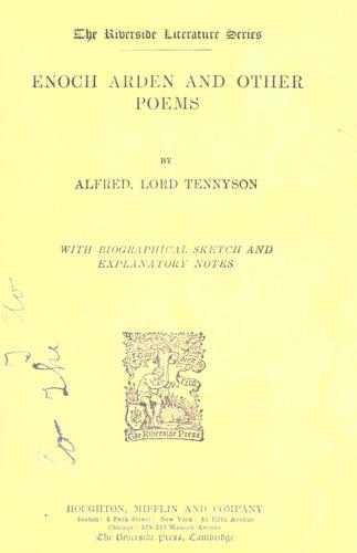 Enoch Arden, and other poems