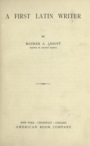 A first Latin writer