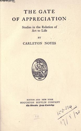 The gate of appreciation