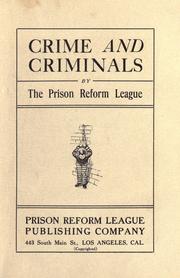 Crime and criminals