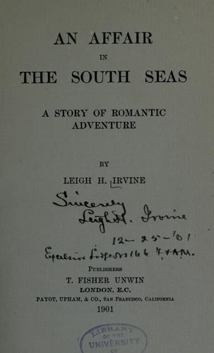 An affair in the South seas; a story of romantic adventure