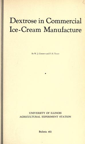Dextrose in commercial ice-cream manufacture