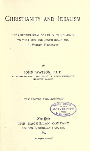 Christianity and idealism