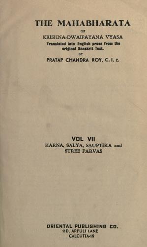 The Mahabharata of Krishna-Dwaipayana Vyasa, Volume 7