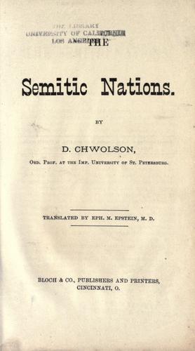 The Semitic nations