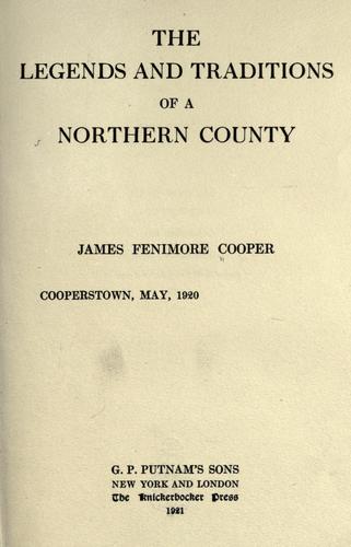 The legends and traditions of a northern county