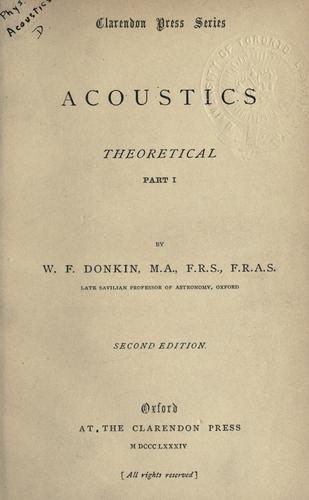 Acoustics