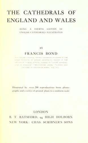 The cathedrals of England and Wales