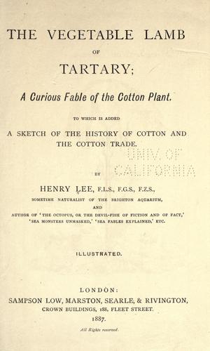 The vegetable lamb of Tartary
