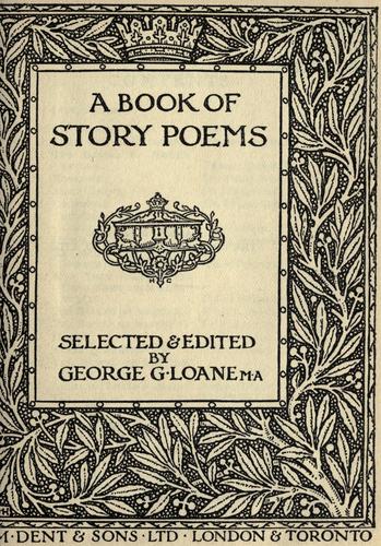 A book of story poems