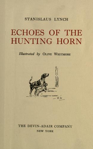 Echoes of the hunting horn