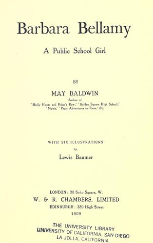 Barbara Bellamy, a public school girl
