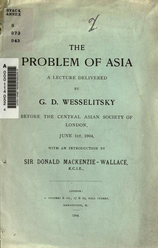 The problem of Asia